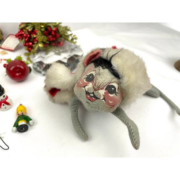 30x VTG Holiday Ornaments Christmas Wood Fabric Metal Lot Collectibles Santa - Picture 6 of 16